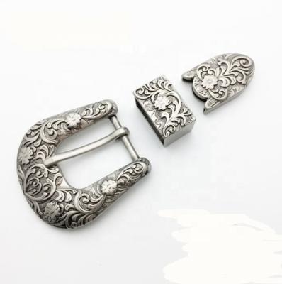 China Duable Vintage Belt Buckle Factory 3 Pieces Belt Buckle For Belt for sale