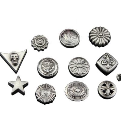 China OEM Wholesale Decorative Custom Rivet Stud Western Conchos For Clothes for sale