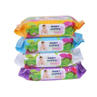 China Cheap Price Custom Factory Disposable Cleaning Cleaning Soft Baby Nonwoven Sensitive Wet Wipes for sale