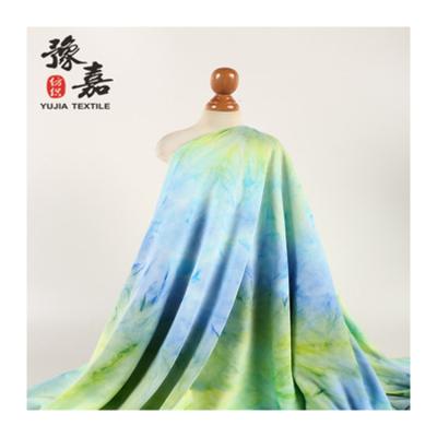 China Anti-Static Custom Fashion Dress Colorful Singlet Knitted Fabric Tie Dyed for sale