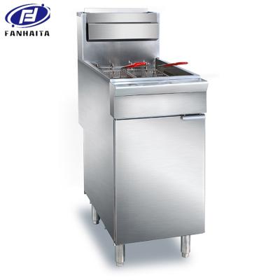 China ETL Hotels Certificate FHT-China Factory Restaurant Commercial Double Gas 25L Fat Fryer, Potato Chips Deep Fryer Machine For Wholesale for sale