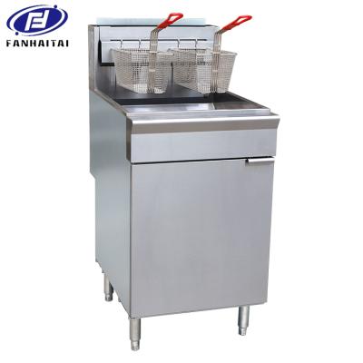 China ETL Hotels Certificate FHT-China factory 2 tank commercial 35L gas deep fryer, chicken deep fryer machine for wholesaler for sale