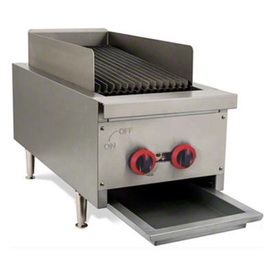 China Easily Assembled FHT-China Factory Passed ETL Certificate Commercial Gas Countertop Briquette Charbroiler Restaurant Grill Machine 14