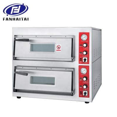 China Wholesale Price Commercial Bakery Catering Equipment Baking Electric Double Deck Pizza Oven for sale