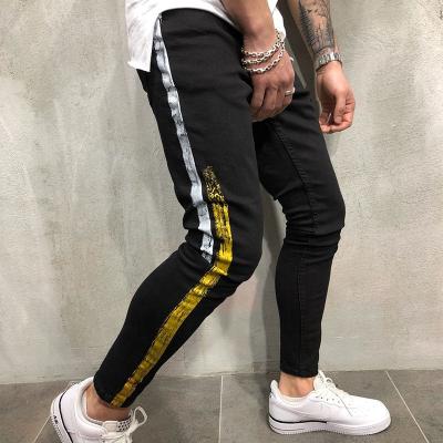 China Xiamen Color Fade Proof New Arrival Screen Printing Men Jeans Pants for sale