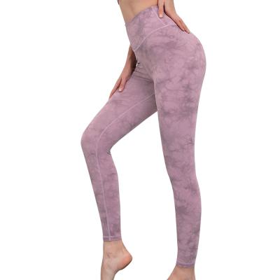 China Waist Tie Breathable LW High Dye Slimming Comfortable Butt Lift Wear Fitness Yoga Pants Training Outer Gaiters for sale