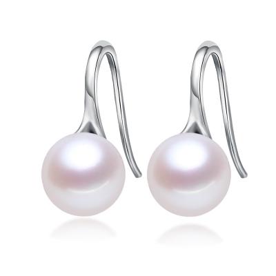 China 925 Popular High Quality Korean Silver Earings Stainless Steel Pearl Bead Earrings for sale