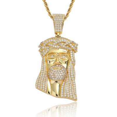 China The Hot Selling Copper Zircon Religious Jesus Pendant Fashion Jewelry Charm Pendants for sale