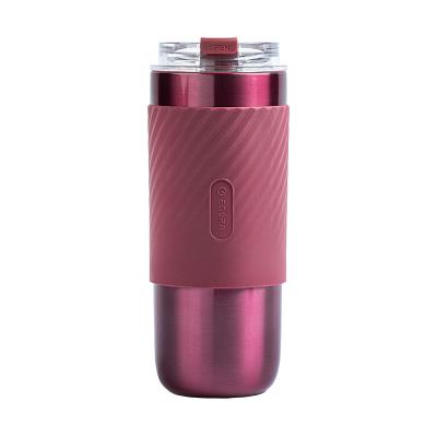 China PORTABLE Personalized Coffee Mug Screw Lid Drinking Flask With Straw Sport Tumbler Stainless Steel Vacuum Insulated Bottle Thermal Mug for sale