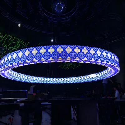 China Pantalla de visualización LED flexible de interior P4 con forma circular en venta