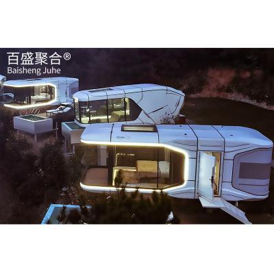 China Camping Guesthouse Steel Structure Space Capsule For Hotel for sale