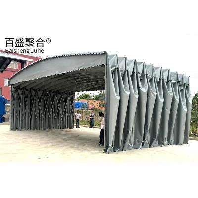 China Steel Material Retractable Carport Folding Garage Awning Tent for Caravan and Carport for sale