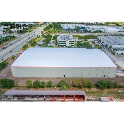 China Insulation Sandwich Panel Metal Truss Storage Building for Modern Prefab Hall Design for sale