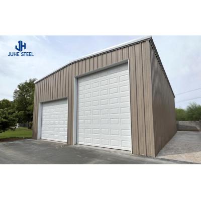 China Metal Structure 2 Car Garage Shelter for Outdoor Steel Structural Steel Frame Workshop for sale