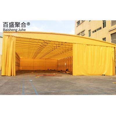 China Fácil operação Tenda elétrica de empurrão e puxa para eventos de armazém ao ar livre personalizáveis à venda