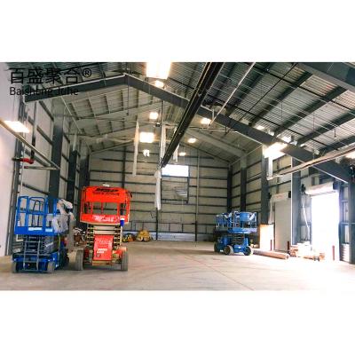 China Prefabricated with Large Span Light Steel Frame Structure and Q355 Q235B Steel Grade for sale