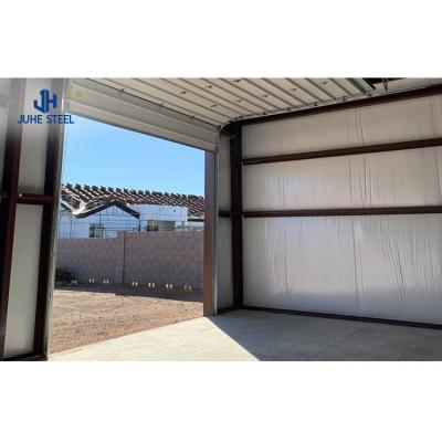 China Quick Build Sandwich Panel Roofing Mobile Car Garage with Solid H-shape Steel Beam for sale