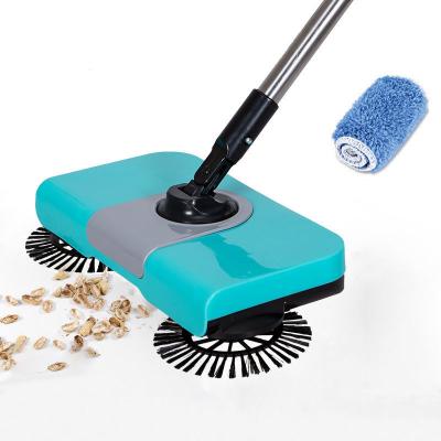 China Environmentally Friendly Toprank Automatic Floor Sweeper Push Hand Push Household Spinning Broom Saving Magic Cleaner for sale