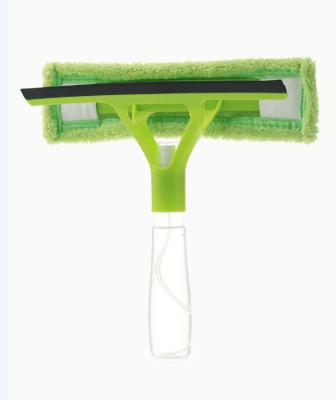 China Factory Price Windows Dual Sided Squeegee Cleaner Microfiber Cleaning Scrubber With Spray Bottle Glass Wiper Window Cleaning Tools for sale