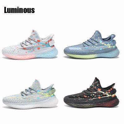 China The latest popular youth men's bright casual sports trend running original high quality sneakers fashion yeezy shoes, 350 yeezy, yeezy for sale