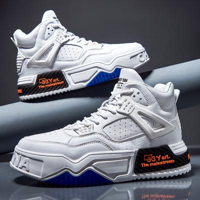 China CUSHIONING men's white board basketball shoes autumn and winter top quality top original fashion shoes, leather sneakers, men shoes leather for sale