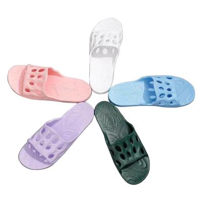 China CUSHIONING Wholesale Beautiful Summer Outside Slippers Women Household Indoor Non-slip New Fashion Colorful Comfortable Bathroom Sliders for sale