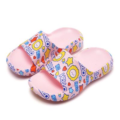 China New Boys Kids Cartoon Children Outdoor Soft Sliders Bathroom Sandals Girls Summer ODM Lightweight OEM Indoor Household Printed Slippers for sale