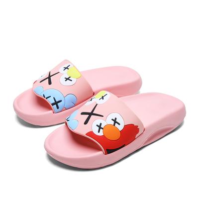 China Lovely flat hot sale eco-friendly cartoon slips new children's home slippers, kids house slippers, kids slipper for sale