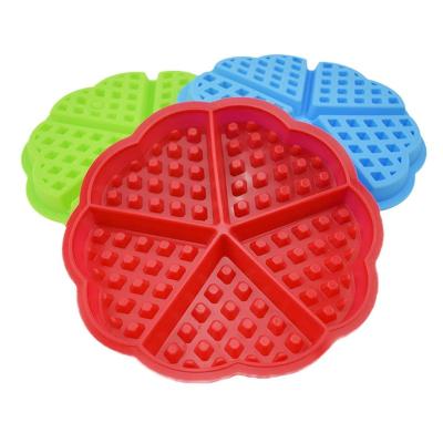 China Hot Sale Disposable Silicone Waffle Mold Waffle Maker Forms Belgian Chocolate Tools Molde Waffle Mold for sale