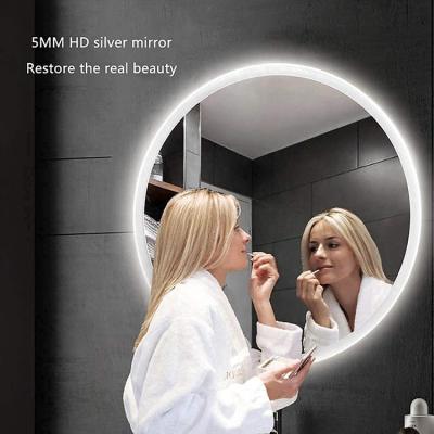 China Factory Sale Luminous Bathroom Led Wall Lighted Smart Makeup Furniture Mirror With Led Lights for sale