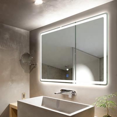 China Good prices large touch light switch illuminated bathroom mirror LED light wholesale for sale