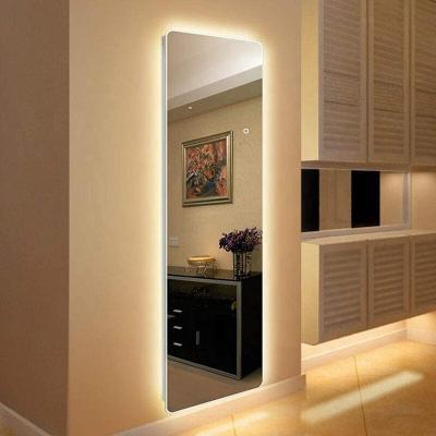 China Wholesale Bright LED Dressing Mirror Frameless Full Body Mirror Makeup LED For Bathroom Bedroom for sale