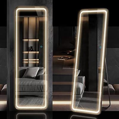 China Dimmable LED Living Room Wall Mounted Full Mirror Smart Body Bright Home Furniture for sale