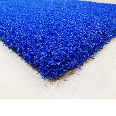 China Hierba de alfombra artificial azul del césped sintético de la hierba de Paddel para la corte de Padel en venta