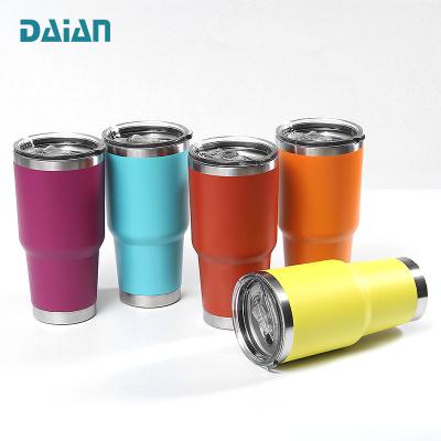 China Viable Classic Stainless Steel Tumbler Cups Insulated Personalized Tumbler With Lid And Straw for sale