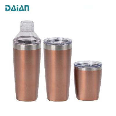 China Double wall; work as 20oz Tumbler Cocktail Shaker& Tumbler 2 in 1 function with Dishwasher Safe for sale