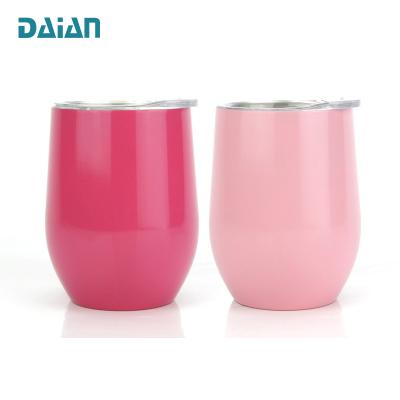 China Newest Sustainable Stemless Tumbler Thermal Egg Wine Cup Tumbler for sale