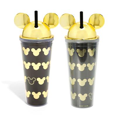 China BPA Free Custom BPA Free 22oz Mickey Mouse Plastic Tumbler With Lid for sale