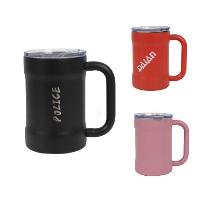 China 17oz Disposable Vacuum Beer Mug Stainless Steel Thermal Insulated Custom Coffee Travel Mug for sale