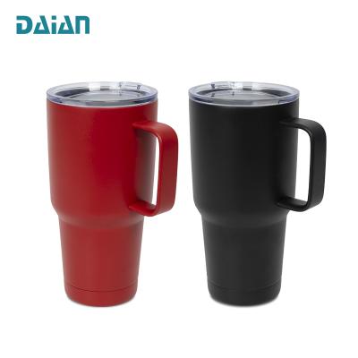 China Daian New Arrival Sustainable Mug Stainless Steel 30Oz Double Wall Coffee Travel Mug With Handle for sale