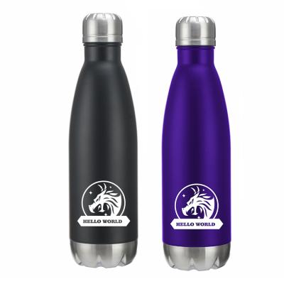 China Modern Design Sustainable Double Wall Vacuum Insulated Bottle Stainless Steel Water Metal Drink Bottle for sale