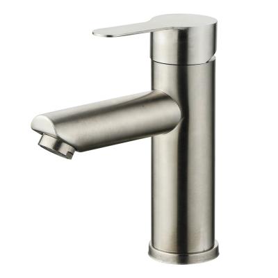 China Metered Faucets 304 Stainless Steel Single Handle Taps Single Hole Waterfall Mixer Pull Down Face Bathroom Basin Sink Faucet for sale