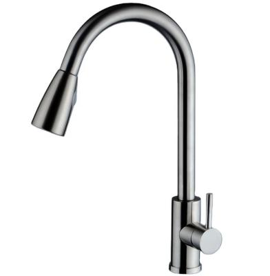 China Flexible Thermostatic Faucets Wall Mount Mixer Tap Kitchen Sink Faucet Pull Out 304 Mpa Modern Contemporary Ceramic Polished Stainless Steel Supplied 1.3 for sale