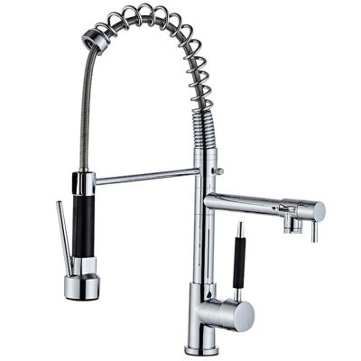 China Thermostatic Faucets Sanitary Ware Kitchen Water Pull Out Faucet Mixer Tap Spray Brass Luxury Modern Things For Kitchen HMT for sale