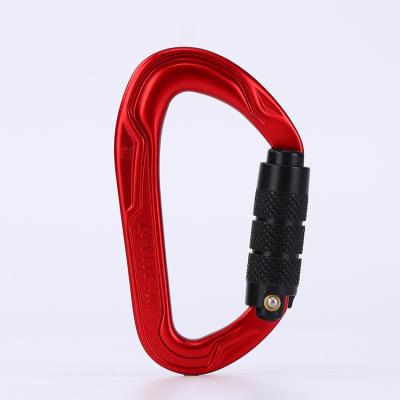 China Wholesale Durable D Shape Durable Carabiner Climbing Snap Hook For Indoor Rock Climbing for sale