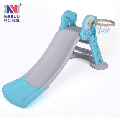 China HDPE Liyou Cheap Kids Indoor Plastic Flying Slide With Circle for sale