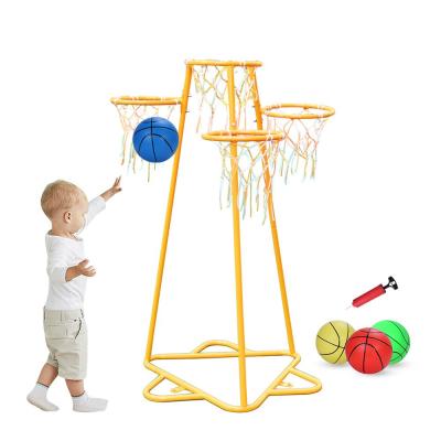 China Basketball Playing High Quality Kids Size Basketball Rack For Kids To Exercise Their Body for sale