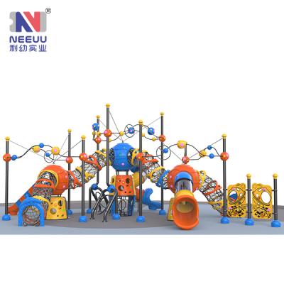 China Indoor Playground Equipment LLDPE LY03401 Series Theme Kids Play System Interstellar Crossing Interactive Playground for sale