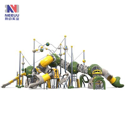 China LY03801 PE Series Children Outdoor Playground Interstellar Crossing Plastic Slide for sale