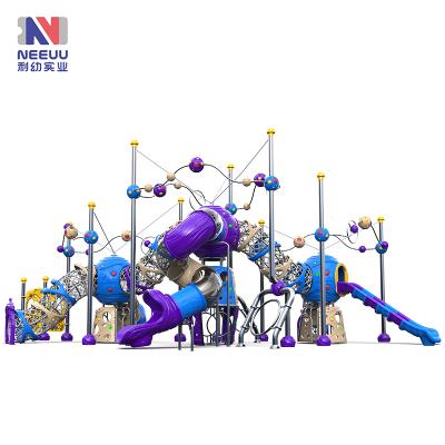 China 3-12years LY04301 Interstellar Crossing Series Climbing Tube Slide Outdoor Playground for sale